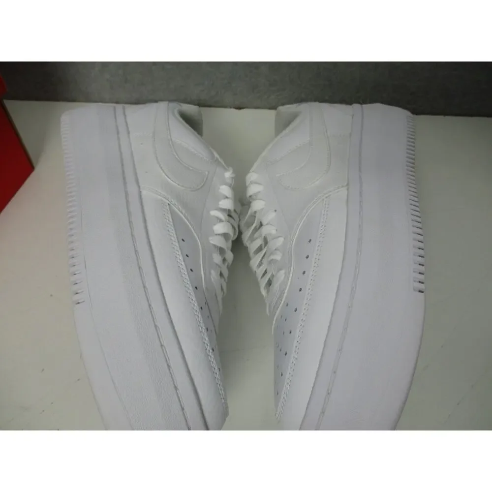 Nike Court Vision Alta LTR Womens Sz 11 White Platform Sneakers Shoes